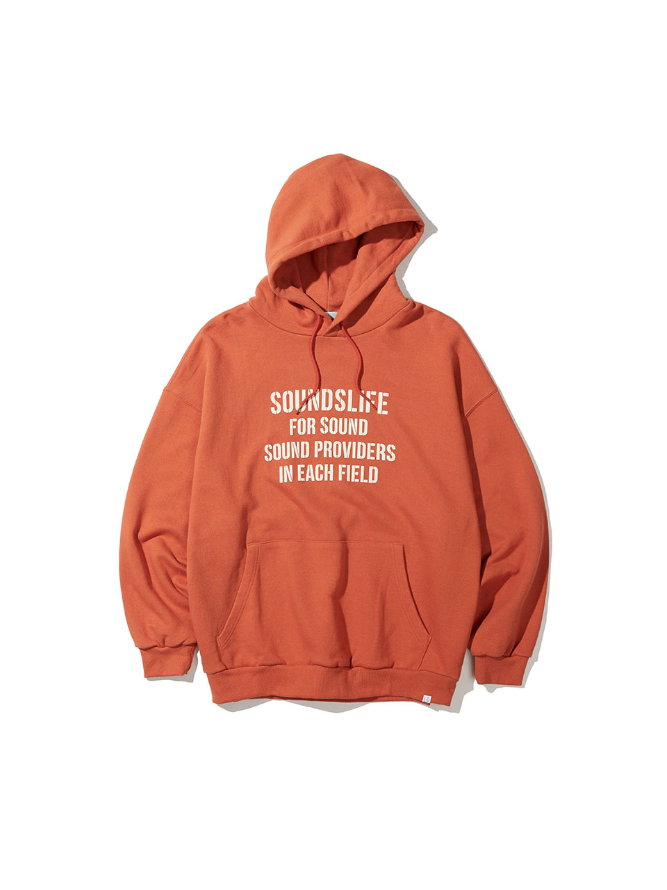 SOUNDSLIFE - Slogan Graphic Hoodie Orange