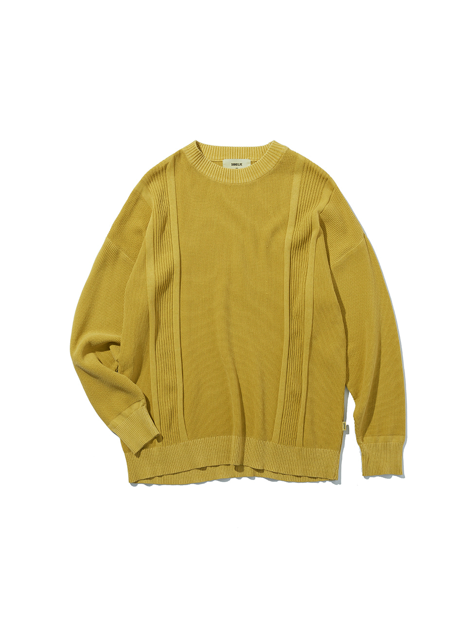 SOUNDSLIFE - Double Faced Pullover Knit Yellow