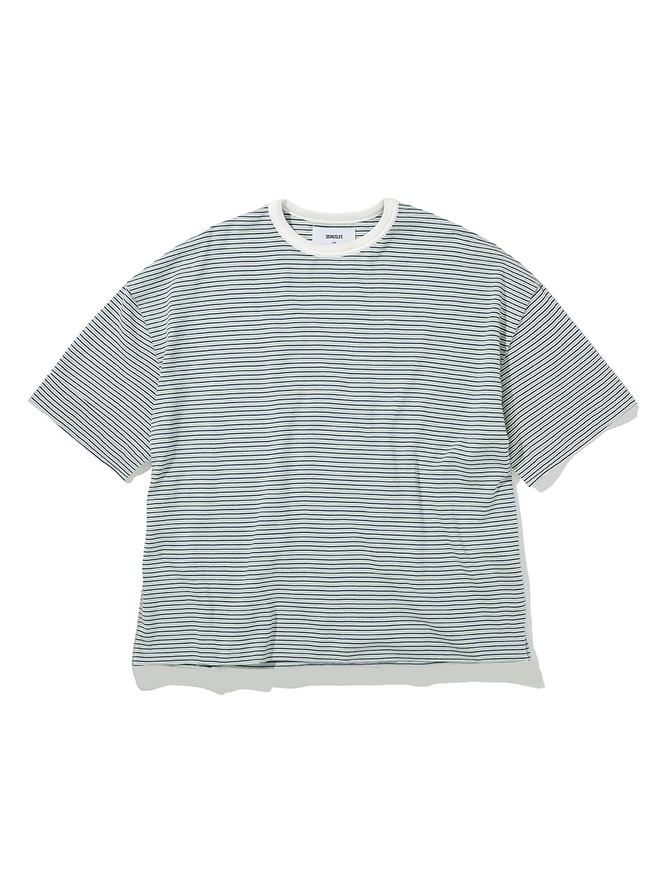 SOUNDSLIFE - Vacation Striped T-Shirt Blue