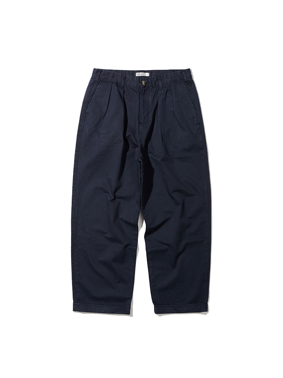 SOUNDSLIFE - Easy Two Tuck Chino Pants Navy