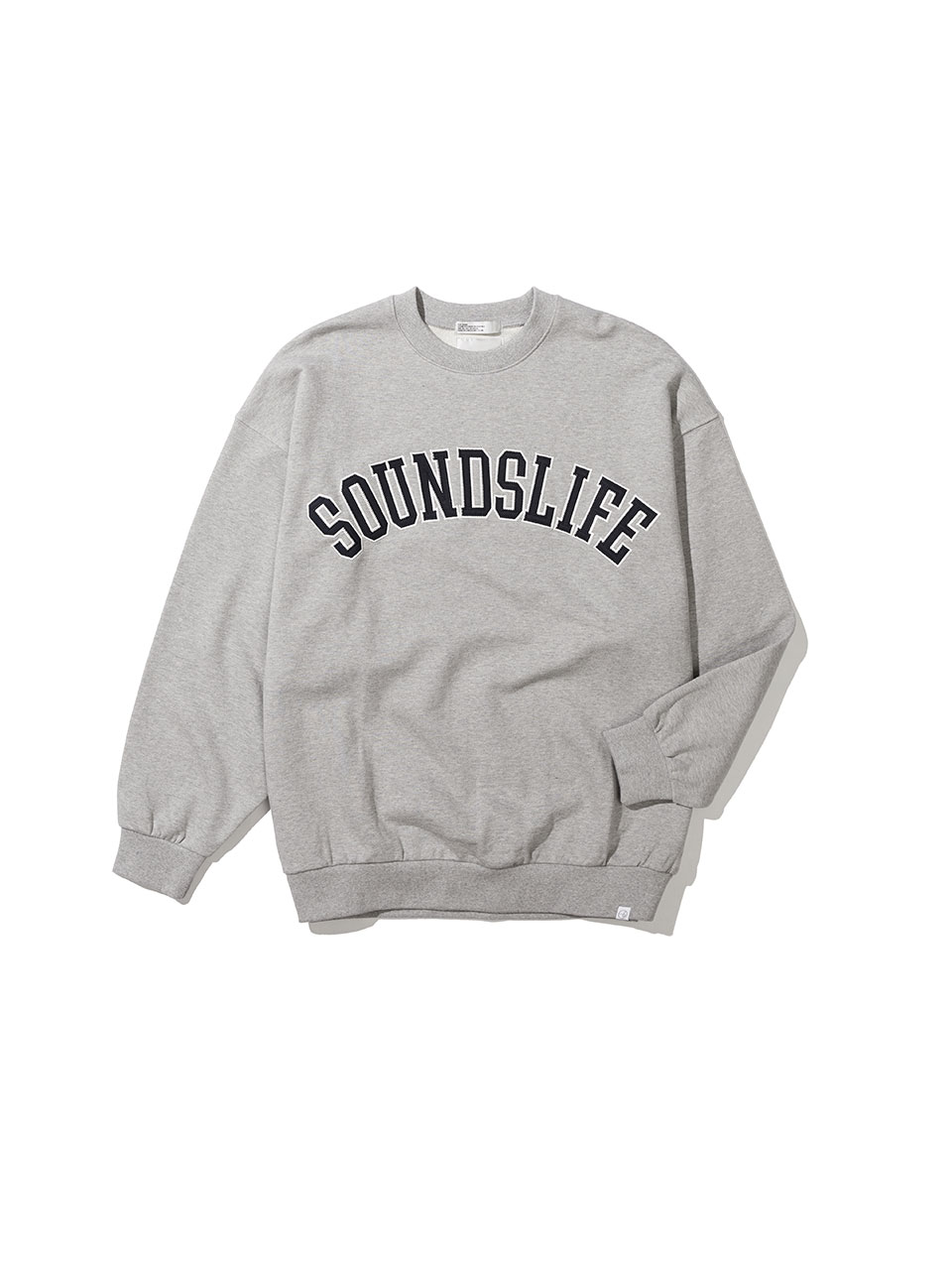 SOUNDSLIFE - Applique Big Arch Logo Sweatshirts Melange Grey