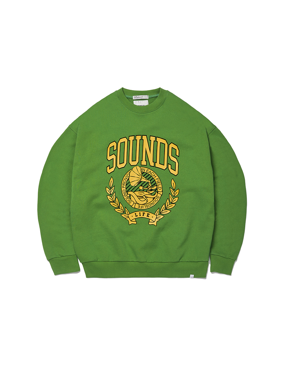 SOUNDSLIFE - Flocking Printing Sweatshirts Green