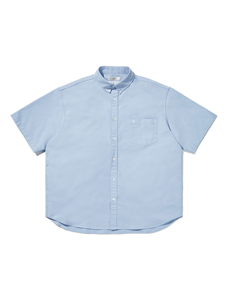 SOUNDSLIFE - [Airocool] Back Loop Short Slevve Oxford Shirt Sky Blue
