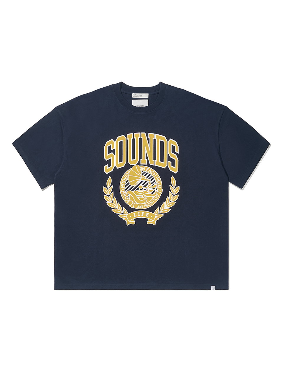 SOUNDSLIFE - Sounds Graphic T-Shirt Navy