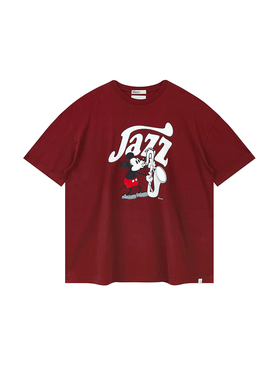 SOUNDSLIFE - Mickey Jazz T-Shirt Burgundy